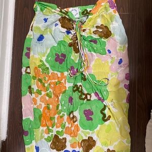 With Jean Naomi midi skirt in water babies